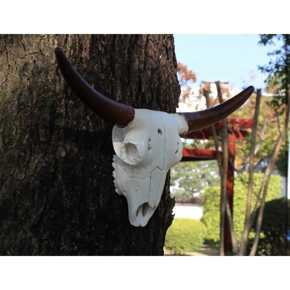 Cow and Sheep Head Unique 3D Animal Sculpture Eye Catching Realistic - Picture 3 of 9
